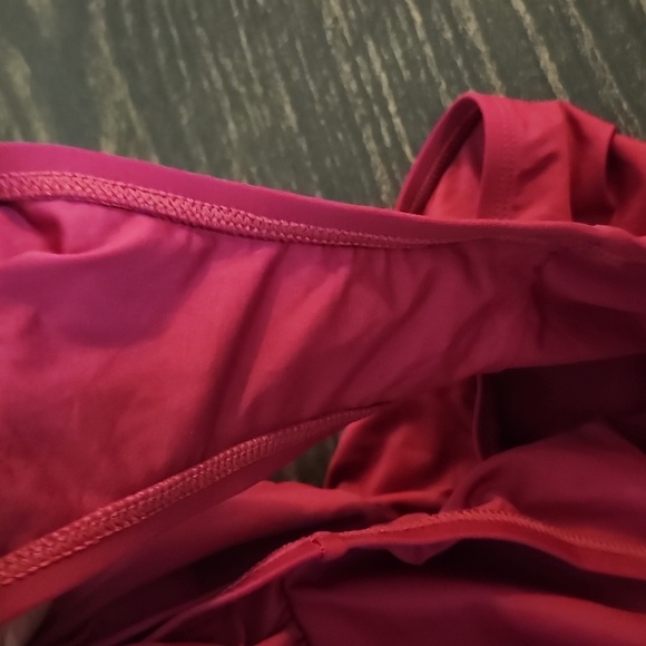 La Blanca Off the Shoulder One-Piece Swimsuit burgundy wine Size 14 - Picture 8 of 9